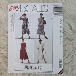 McCall's Easy The Woman's Day Sewing Collection Jumper Dress Sewing Pattern 5616